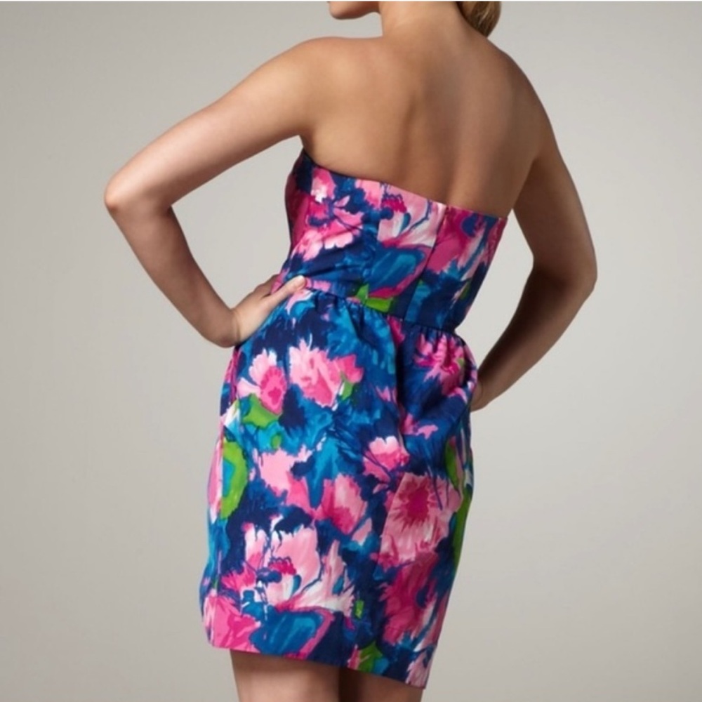 Shoshanna‎ Floral Strapless Dress Size 0 - Picture 2 of 10